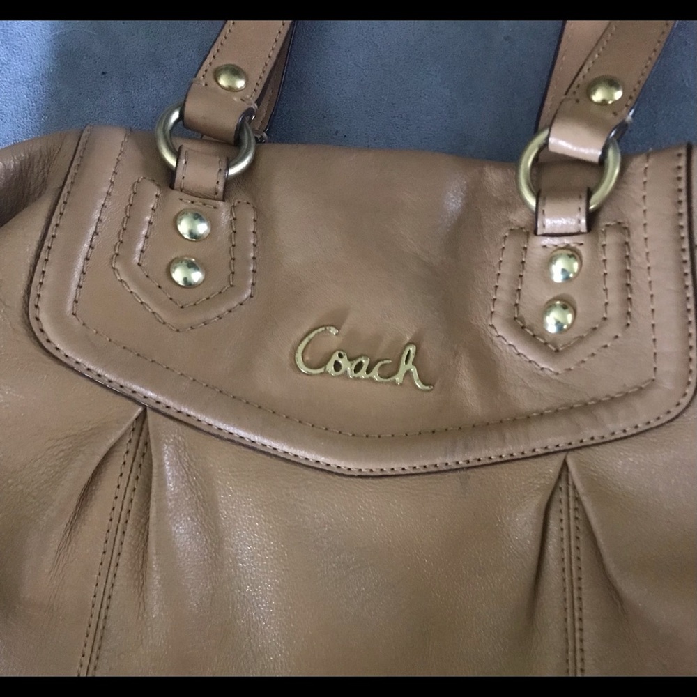 Coach blonde colored purse